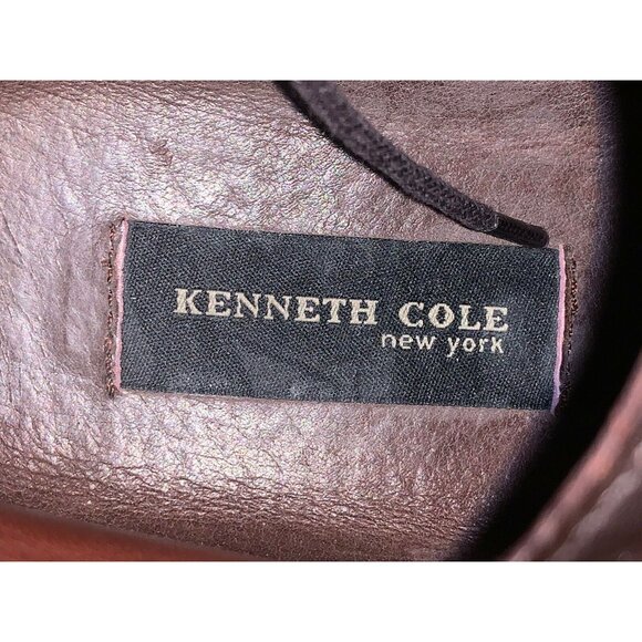 Kenneth Cole New York Men’s Sz 8 Square Toe‎ Ankle Boots Black Leather Shoes - Picture 3 of 11